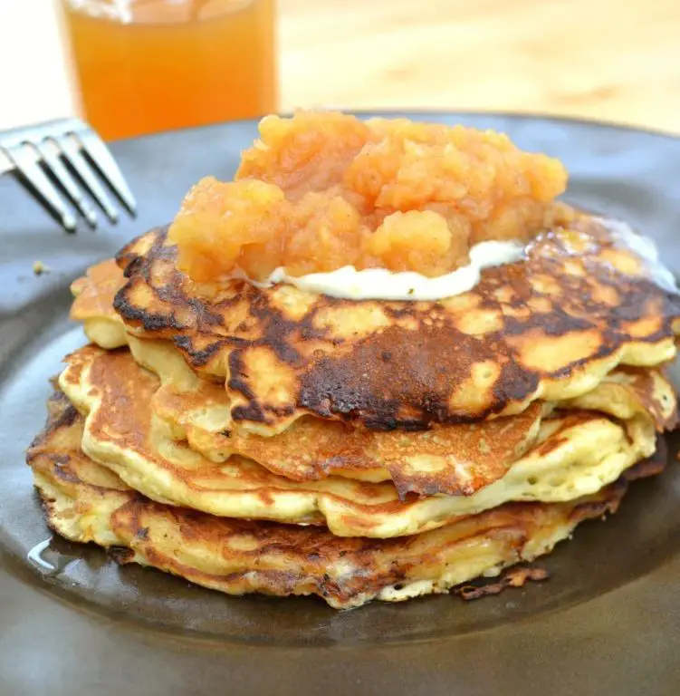 Brown Rice Pancakes with Maple Syrup