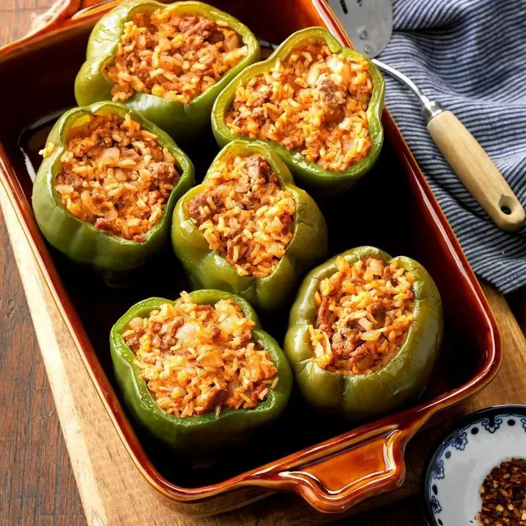 Brown Rice Stuffed Bell Peppers