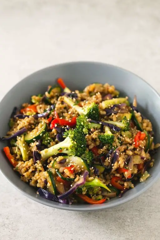 Brown Rice and Veggie Stir-Fry