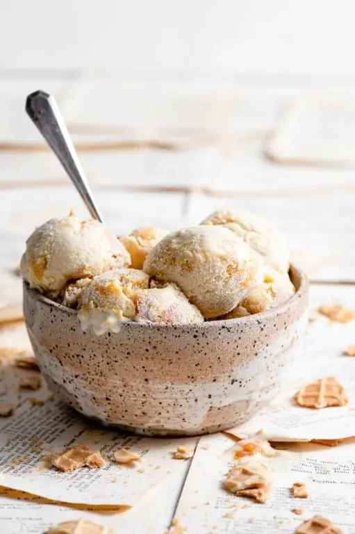 Brown Sugar Peach Ice Cream