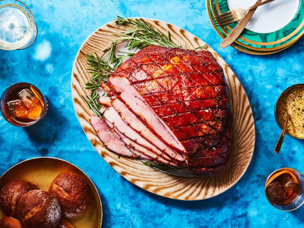 Brown Sugar and Mustard Glazed Ham