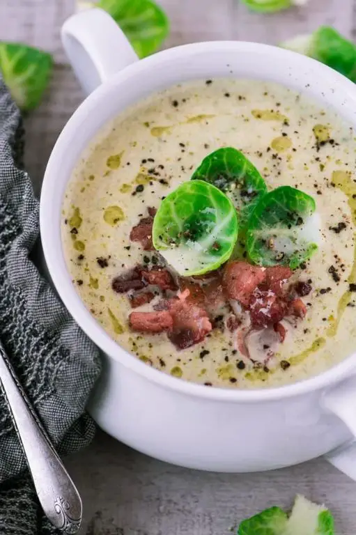Brussel Sprout and Bacon Soup