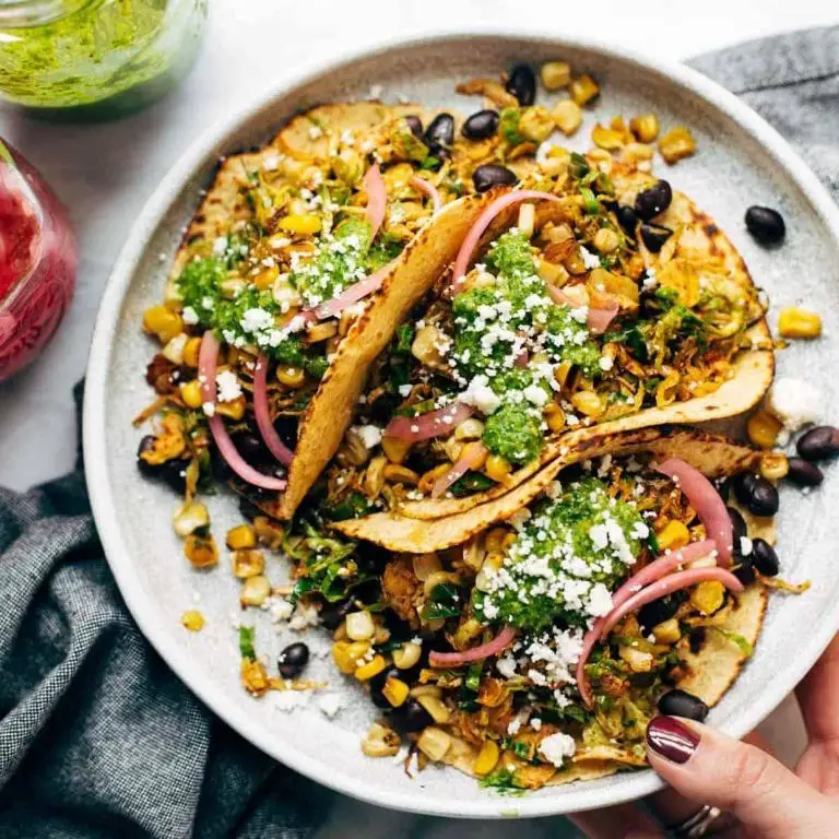Brussel Sprout and Bacon Tacos