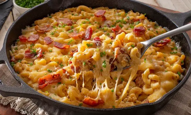 Buffalo Bacon Macaroni and Cheese