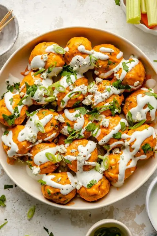 Buffalo Blue Cheese Bacon Balls