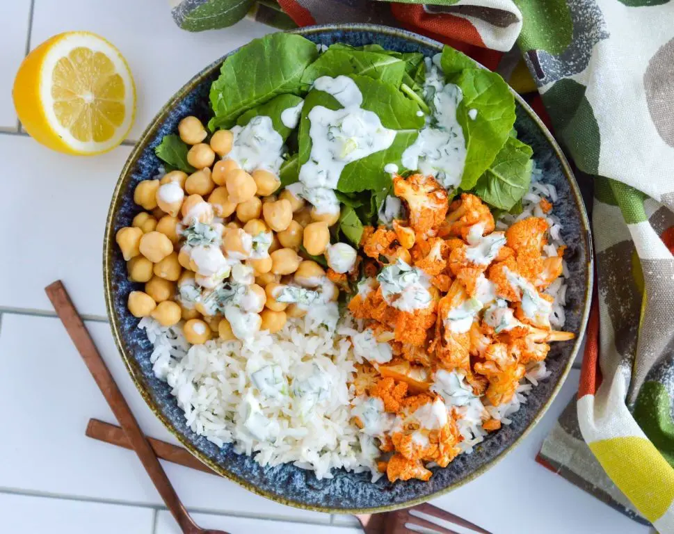 Buffalo Cauliflower Rice