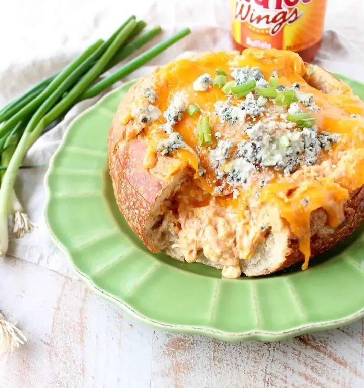 Buffalo Chicken Bread Bowl Dip