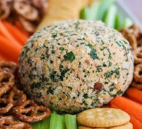 Buffalo Chicken Cheese Ball with Cream Cheese