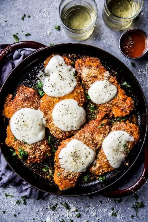 Buffalo Chicken Parmesan with Blue Cheese