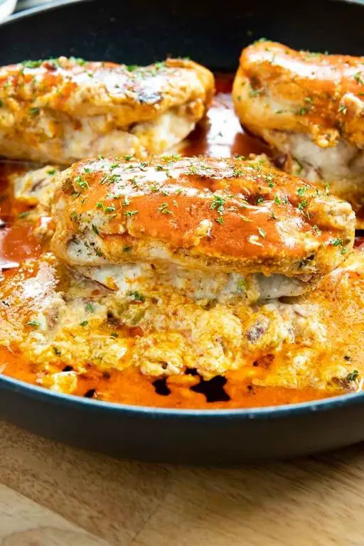 Buffalo Cream Cheese Stuffed Chicken Breast