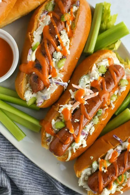 Buffalo Hot Dog Chili with Blue Cheese