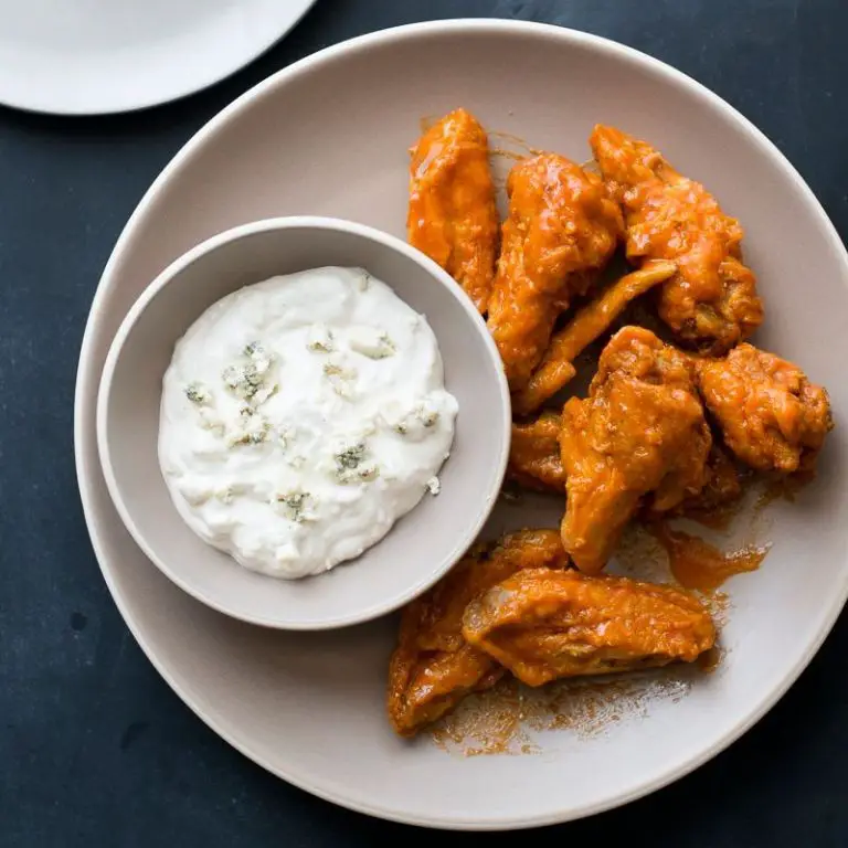 Buffalo Smoked Chicken Wings with Blue Cheese Dip