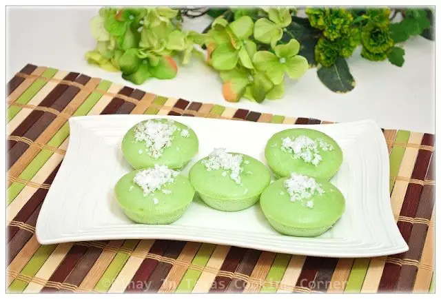 Buko Pandan Rice Puto