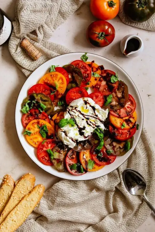 Burrata Caprese with Balsamic Glaze