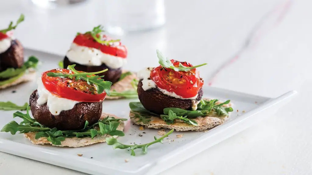 Burrata Stuffed Portobello Mushrooms
