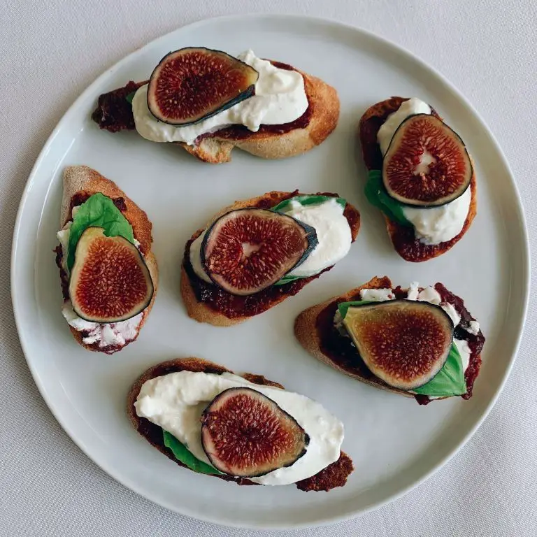 Burrata and Fig Crostini