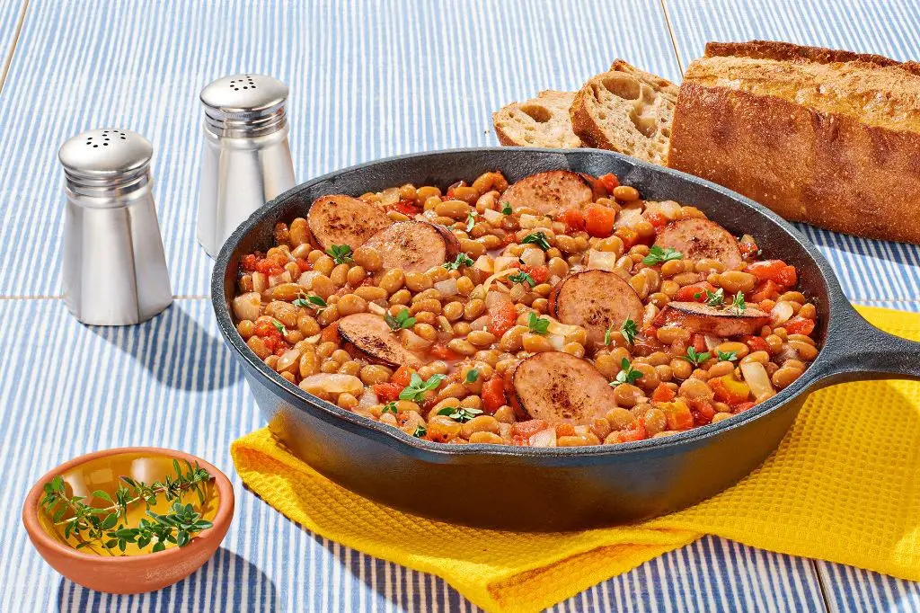 Bush Bean and Sausage Casserole