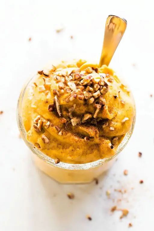 Butternut Squash Ice Cream with Nutmeg Swirl