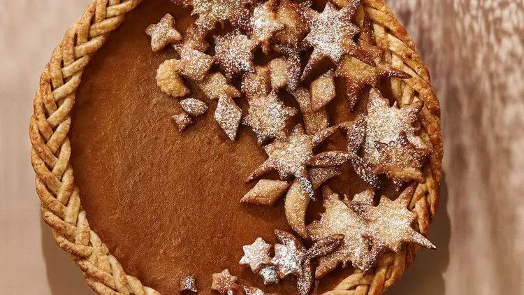 Butternut Squash Pie with Brown Sugar Swirl