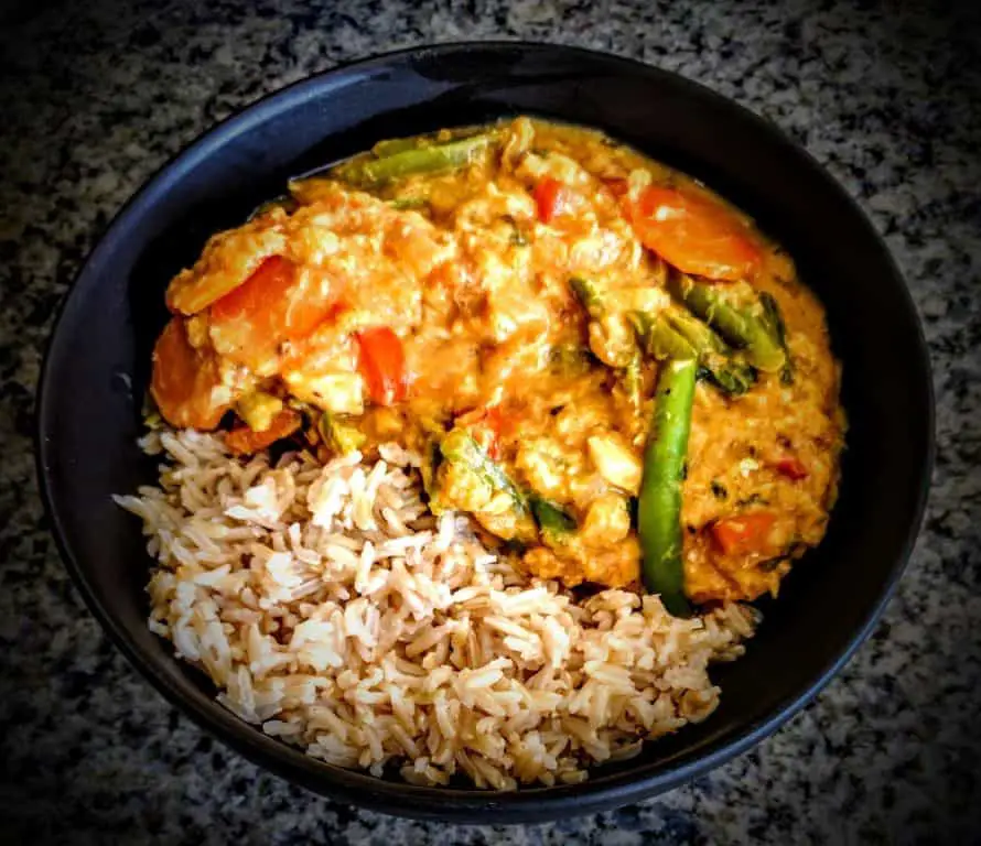 Butternut Squash and Fish Curry