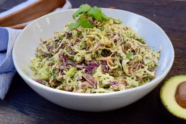 Cabbage and Avocado Salad with Cilantro
