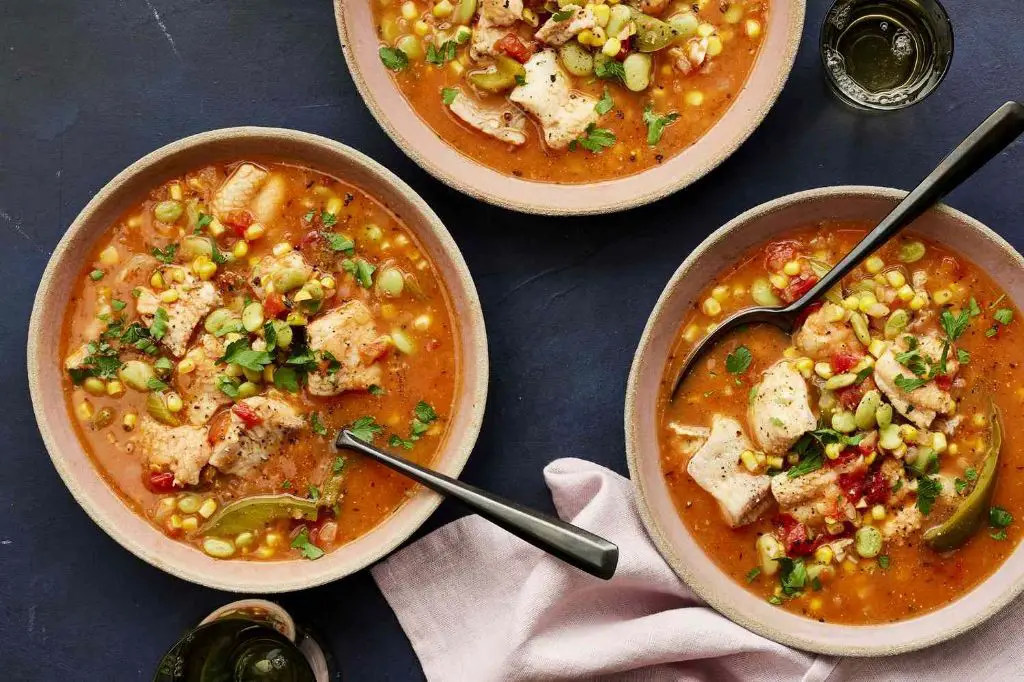 Cabbage and Blackened Catfish Stew