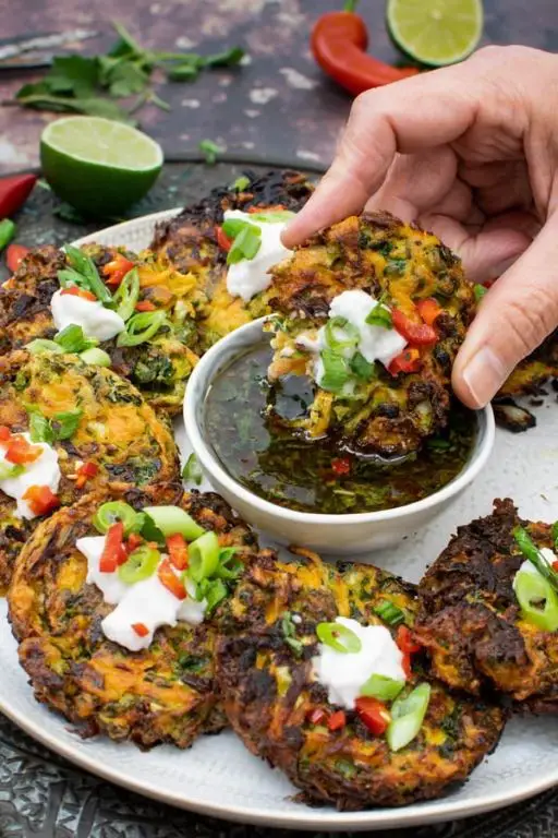 Cabbage and Carrot Fritters