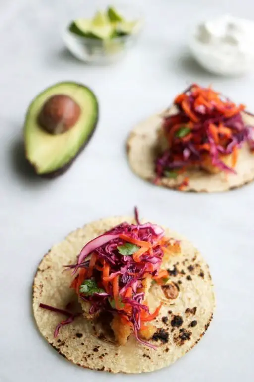 Cabbage and Carrot Tacos
