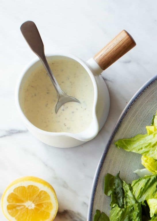 Caesar Dressing with Capers and Lemon