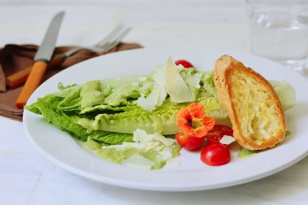 Caesar Dressing with Fresh Basil
