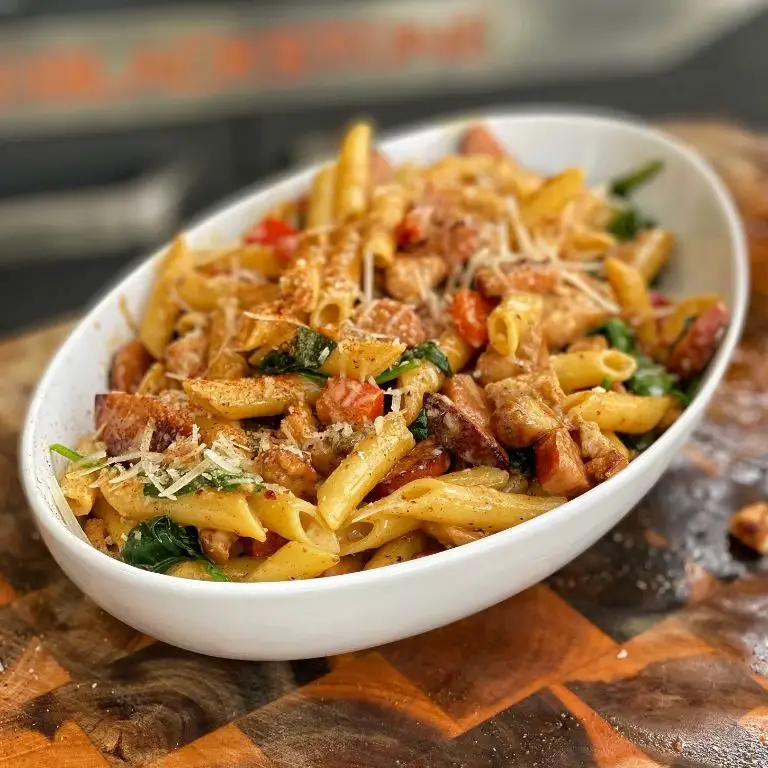 Cajun Chicken Alfredo Blackstone Pasta