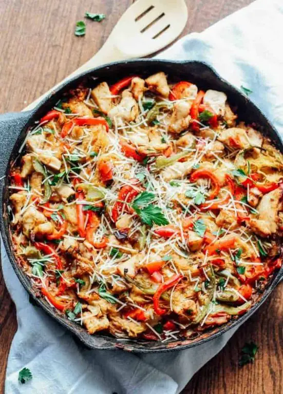 Cajun Chicken Spaghetti Squash Casserole