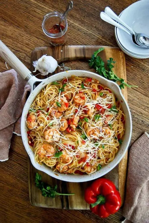 Cajun Shrimp Ragu Alfredo Angel Hair