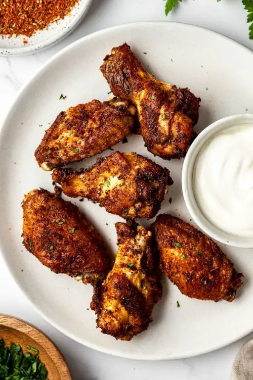 Cajun Spiced Air Fryer Chicken Wings