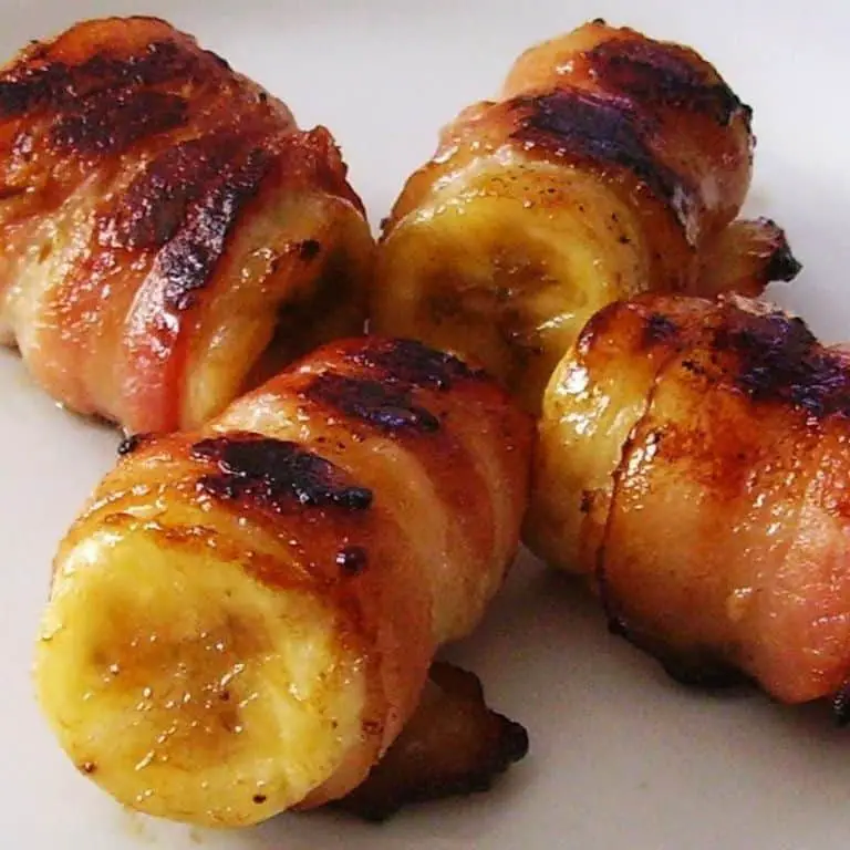 Candied Bacon-Wrapped Bananas on Sticks