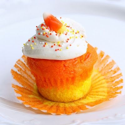 Candy Corn Cupcakes