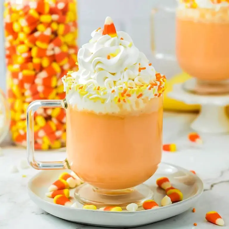 Candy Corn Hot Chocolate