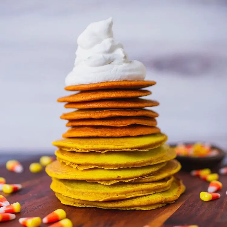 Candy Corn Pancakes