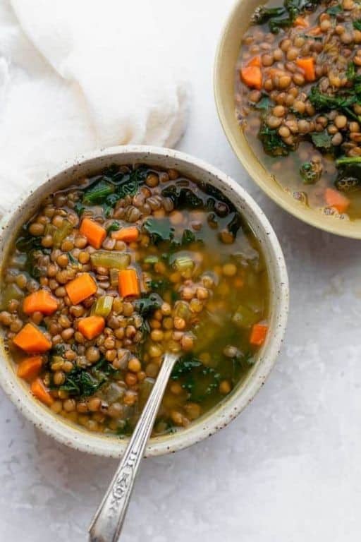 Canned Lentil and Kale Soup