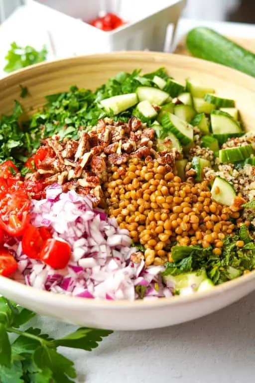 Canned Lentil and Quinoa Salad