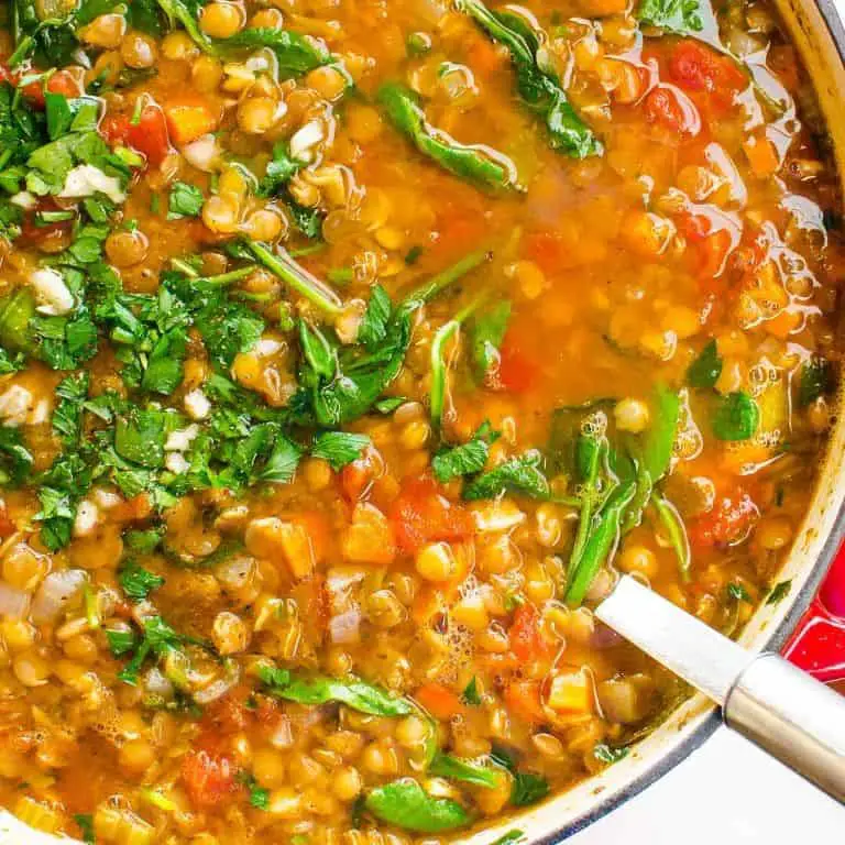 Canned Lentil and Spinach Stew
