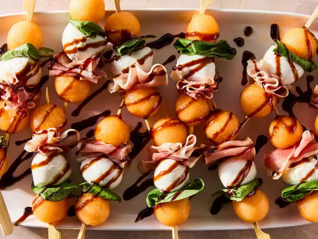 Cantaloupe Prosciutto Skewers