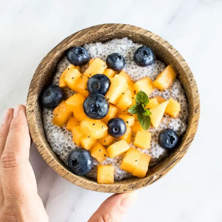 Cantaloupe and Coconut Chia Pudding