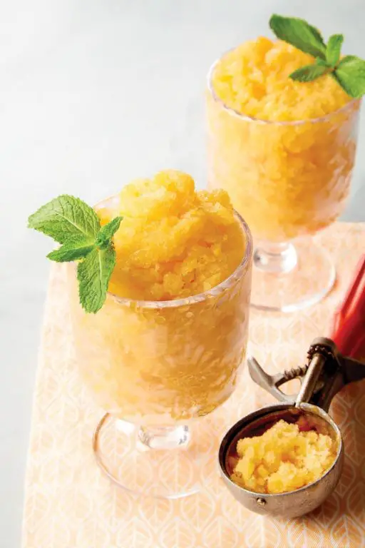 Cantaloupe and Mint Granita