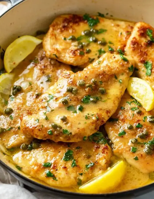 Caper and White Wine Chicken Piccata