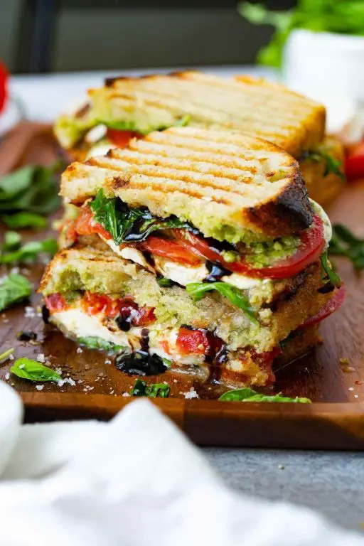Caprese Panini with Balsamic Glaze