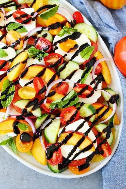Caprese Salad with Basil Ice Cream Infusion