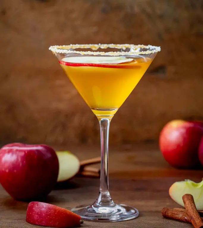 Caramel Apple Martini Shots