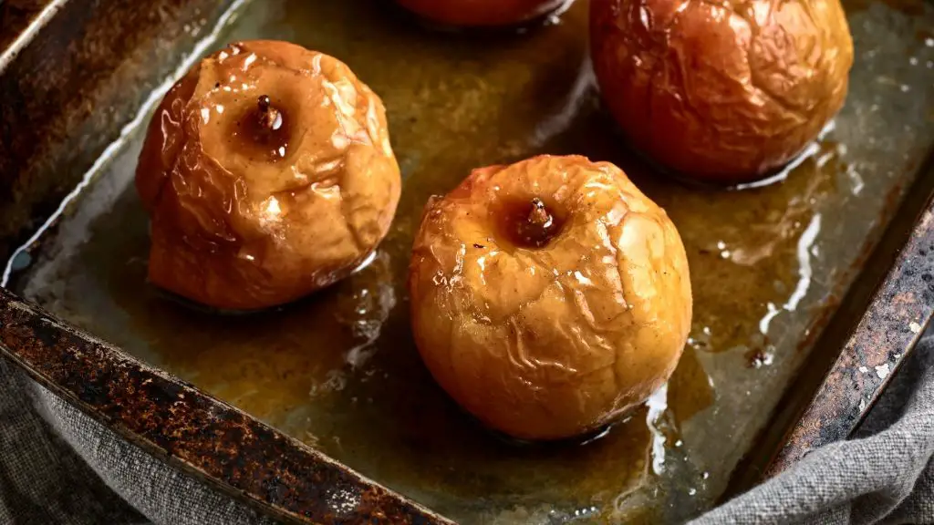 Caramel Glazed Baked Apples