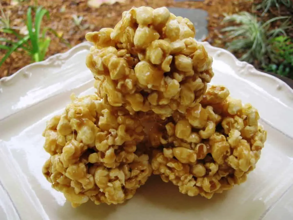 Caramel Glucose Popcorn Balls